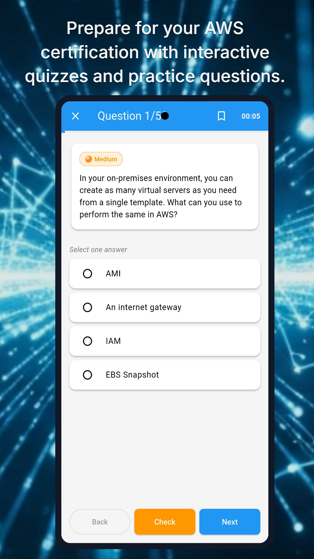 Settings panel on mobile